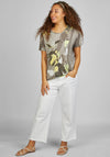 Rabe Abstract Print T-Shirt, Khaki Multi