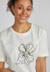 Rabe Sequin Flower T-Shirt, Off White