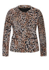 Rabe Animal Print Short Light Jacket, Beige