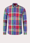 Ralph Lauren Classic Check Shirt, Red & Green Multi