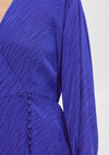 Selected Femme Abienne Satin Wrap Maxi Dress, Royal Blue