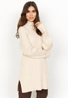 Soyaconcept Blissa Long Ribbed Sweater, Cream