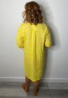 Serafina Collection One Size Long Tunic Dress, Yellow