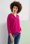 Street One Three Quarter Sleeve Blouse, Now Pink