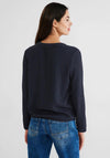 Street One Textured Blouse, Deep Blue