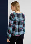 Street One Check Pattern Shirt, Deep Blue Multi