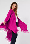 Street One Fringed Cape, Lavish Pink