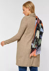 Street One Fine Long Open Cardigan, Buff Sand