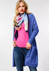 Street One Long Open Knit Cardigan, Dazzling Blue