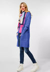 Street One Long Open Knit Cardigan, Dazzling Blue