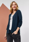 Street One Short Open Cardigan, Deep Teal