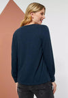 Street One Short Open Cardigan, Deep Teal