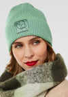 Street One Ribbed Knit Beanie Hat, Clary Mint