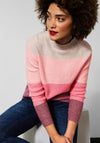 Street One Ombre Knit Jumper, Winter Rose