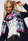 Street One Cosy Super Soft Scarf, Pink Multi