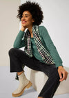 Street One Square Neck Fine Knit Sweater, Green