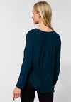 Street One Half Button Blouse, Deep Teal