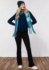 Street One Half Button Blouse, Deep Teal