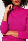 Street One Turtleneck Stretch Top, Fuchsia