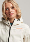 Superdry Womens Code Tekker Softshell Jacket, Cream