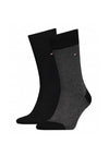 Tommy Hilfiger Birdeye Print 2 Pair Socks, Black