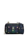 Tommy Hilfiger Iconic Tartan Monogram Crossbody Bag, Green Muti