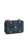 Tommy Hilfiger Iconic Tartan Monogram Crossbody Bag, Green Muti