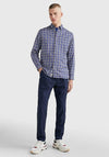 Tommy Hilfiger Mini Blackwatch Tartan Shirt, Yale Navy & Sapphire Blue