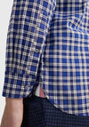 Tommy Hilfiger Mini Blackwatch Tartan Shirt, Yale Navy & Sapphire Blue