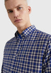 Tommy Hilfiger Mini Blackwatch Tartan Shirt, Yale Navy & Sapphire Blue