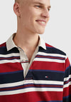 Tommy Hilfiger New Prep Stripe Polo Shirt, Regatta Red