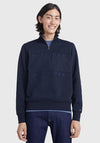 Tommy Hilfiger Structure Flag Half Zip Sweater, Desert Sky