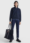 Tommy Hilfiger Structure Flag Half Zip Sweater, Desert Sky