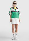 Tommy Jeans Chicago Archive Windbreaker, Coastal Green Multi