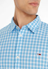 Tommy Jeans Classic Essential Check Shirt, Blue & White