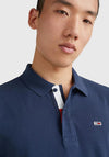 Tommy Jeans Organic Cotton Slim Polo Shirt, Twilight Navy