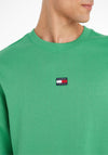 Tommy Jeans XS Badge Sweatshirt, Coastal Green