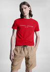 Tommy Hilfiger Logo T-Shirt, Arizona Red - McElhinneys
