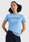 Tommy Hilfiger Womens Tonal T-Shirt, Sky Cloud