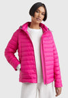 Tommy Hilfiger Womens Duck Down Short Jacket, Eccentric Magenta