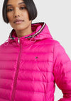 Tommy Hilfiger Womens Duck Down Short Jacket, Eccentric Magenta