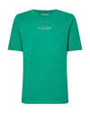 Tommy Hilfiger Womens Branded T-Shirt, Courtside Green