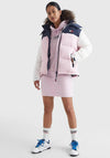 Tommy Jeans Womens Alaska Puffer Coat, French Orchid Multi