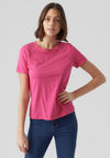 Vero Moda Basic T-Shirt, Pink Yarrow