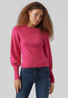 Vero Moda Holly Knit Sweater, Pink Yarrow