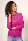 White Stuff Lulu Short Knit Cardigan, Fuchsia