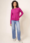 White Stuff Lulu Short Knit Cardigan, Fuchsia