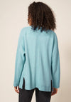 White Stuff Tiana Open Knit Cardigan, Light Teal