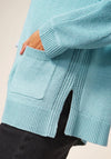 White Stuff Tiana Open Knit Cardigan, Light Teal