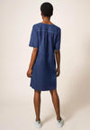 White Stuff June Linen Tunic Dress, Navy